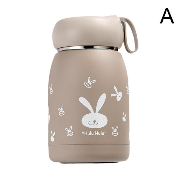 Söt Flaska Bärbar Termosmugg Isolering Kopp Kaffekopp Flaskor Vakuum H0 X5T4 brown 320ml