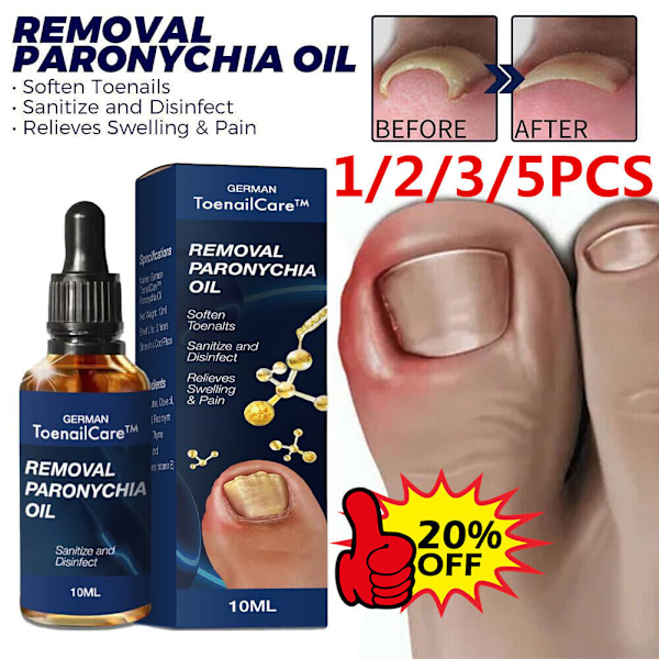 2023 Bästa Tyska NagelVård NagelProp Anti Paronychia Lindring Olja_ blueA 10ml
