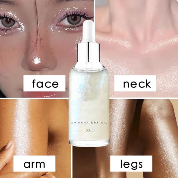 Subtil Skinnende Flydende Highlighter til Fejlfri Hudoplysning - Perlemorsfinish, 10 ml