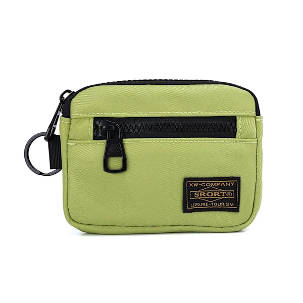 Casual Myntbörs för Män Canvas Dragkedja Plånbok Retro Nyckelhållare Sm Dark Blue One size