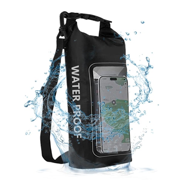 【cod】 Strandcamping Mobiltelefon Fuktsäker Väska Utomhus Crossbody Två-i-ett Väska C5v2 Orange 2L