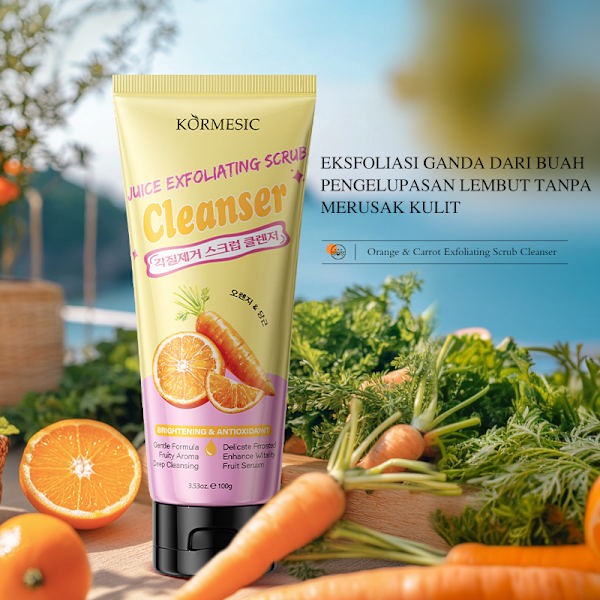 Orange & Gulerod Eksfolierende Rens