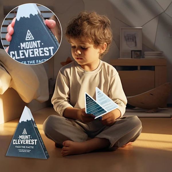 1/2x MOUNT CLEVEREST - Original Edition Kortspel Jul Trivia Rolig Familj F0 BlueA 1pcs