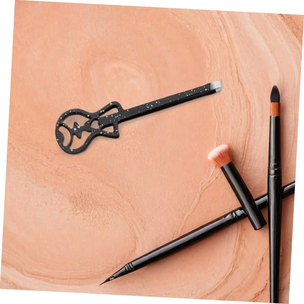 2 stk. skråspids applikatorværktøj i rustfrit stål til øjenvippestyling, bærbart og let vippeassistent til makeup og ansigtshår