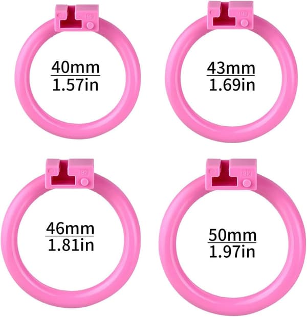 Manlig dold osynlig kontrollbur med droppassistentrem (US-A61) (Rosa)