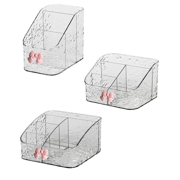HETT Transparent Kosmetikförvaringslåda Akryl Kosmetikförvaring B Three compartments  1pcs