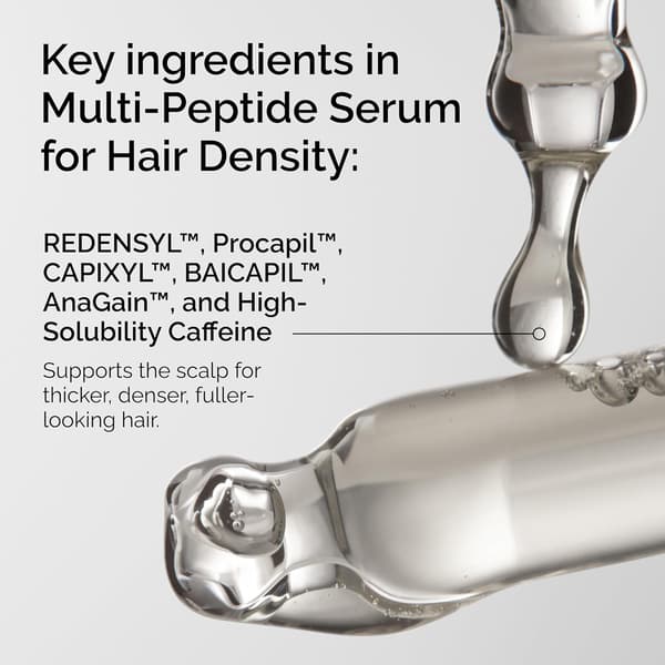 Multi-Peptidserum för hårtäthet, peptid-driven formula för tjockare, fylligare hår