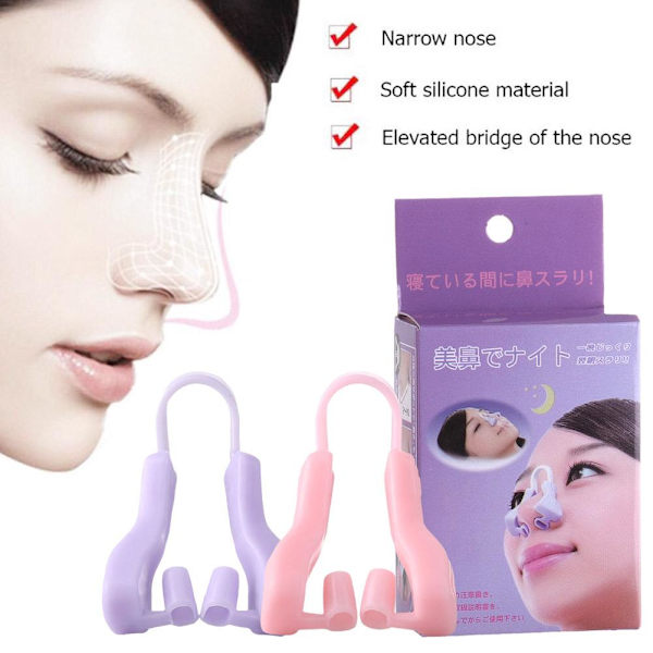 Näslyft Formande Clip Ortopedisk Näsformare MassagerAU purple 1pcs