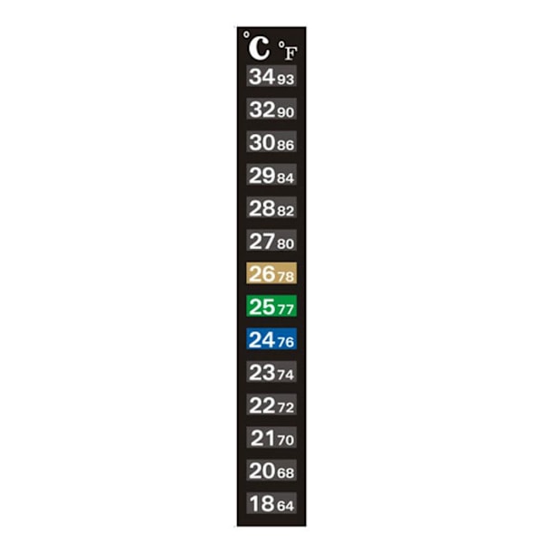 WAGA Digital Temperaturklistermärke, Självhäftande Termometerremsa Aqu 1pcsA One-size 5pcs
