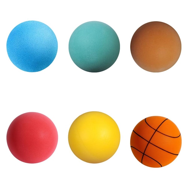 Studsboll Elastisk Tyst Studsboll Tyst Inomhus Basketboll Baby Skumleksak Tyst Lekplats Studs Basketboll Barn Spo red no.3 18cm