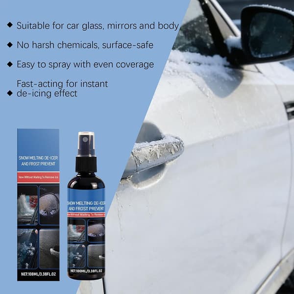 Bilfönster Avfrostningsspray 100ml Långvarig Och Mångsidig Avfrostare