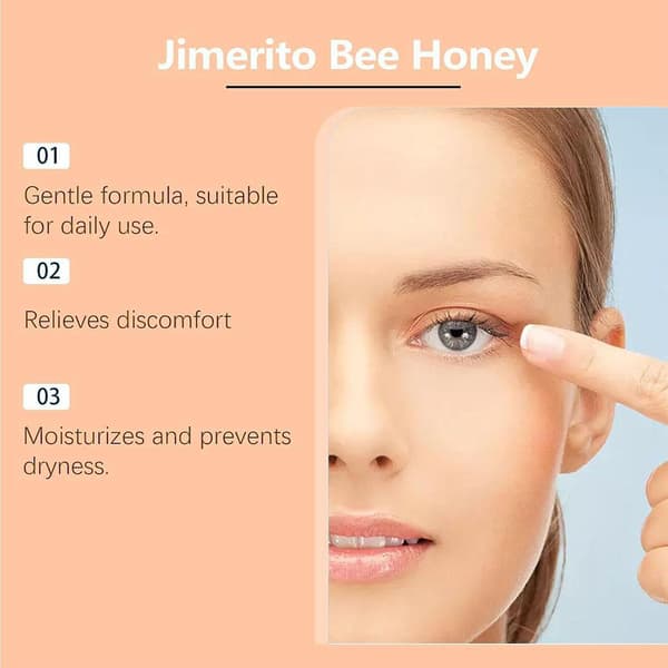 Jimerito Bihonning til øjne Jimerito Honning Øjendråber for Optimalt Syn -- 15 mL