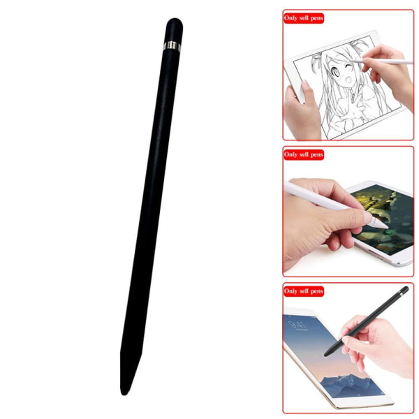 UNIVERSAL KAPACITIV PENNA FÖR RITA PÅ SKÄRM FÖR IPAD ANDROID black One-size