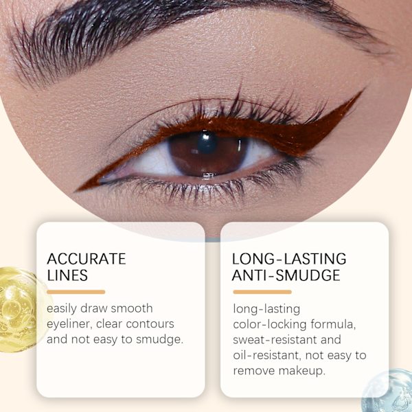 Bronze eyeliner, makeup outliner, øjenmakeup