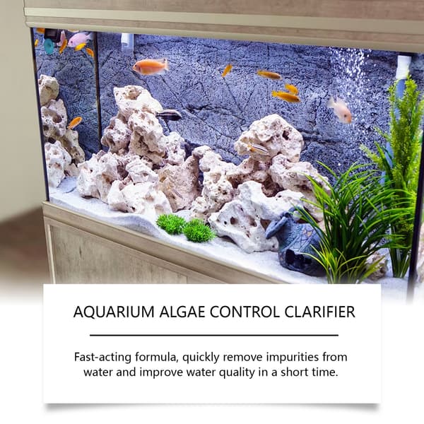 Akvarium vannklarner, vannkvalitetsrenser, algefjerner.