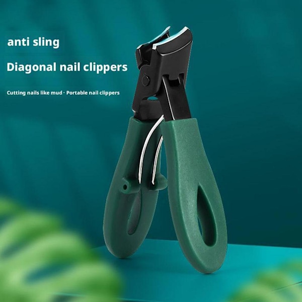 Anti-stänk Nagelklippare Stor Storlek Diagonal Nagelklippare Diag gray 1pcs