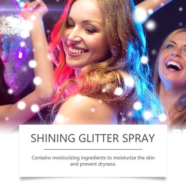 Highlighter Spray for naturlig, tredimensjonal, langvarig glitter