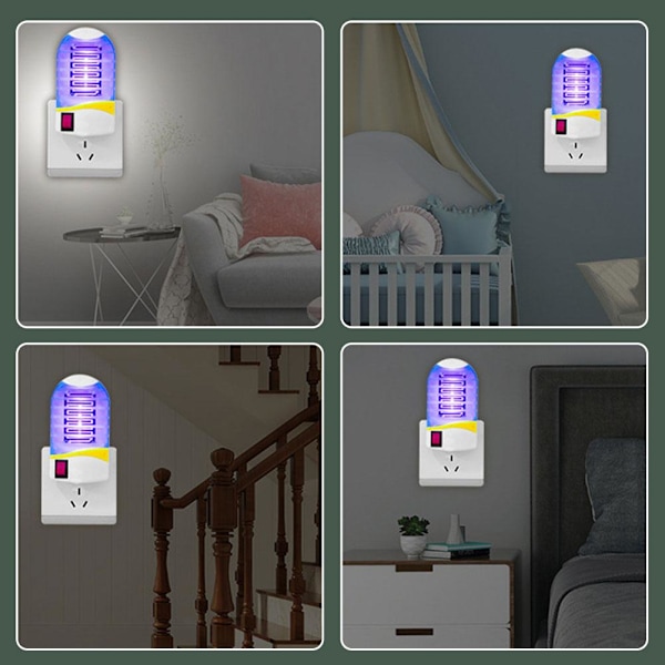 LED Elektrisk UV Myggdödarlampa - Flug Insekt Q Fälla Zapper H2F4