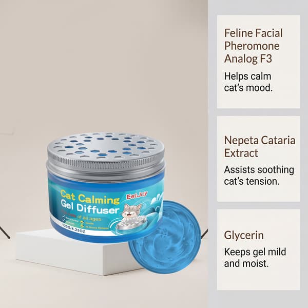 Beroligende kattgel-diffuser for innendørs bruk - 120g