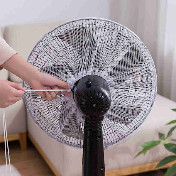 Fläktskydd Säkerhetsskydd Barn Babyskydd Anti-kläm Fingerskydd Nät Dammskydd Elektrisk Barn D3C2 white One-size
