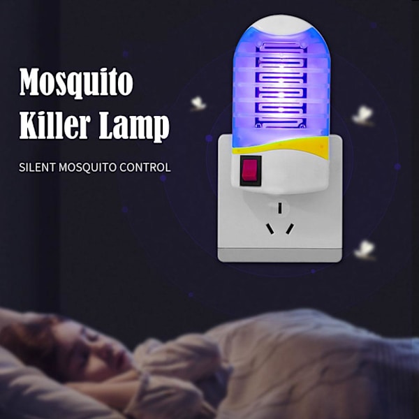 LED Elektrisk UV Myggdödarlampa - Flug Insekt Q Fälla Zapper H2F4