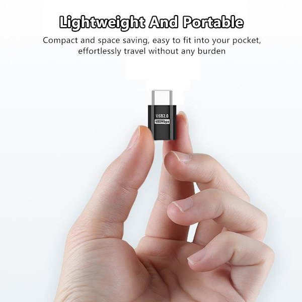 USB-C Type C Hane till USB 3.0 Type A Hona OTG Adapterkabel 2024 Konverterare T4I6  Silvery typec