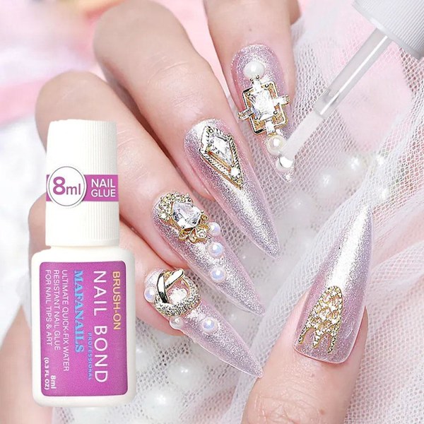 Nagellim UV-lim Manikyr Falska Nagellim Med Snabb Torkning Bästa L0R4