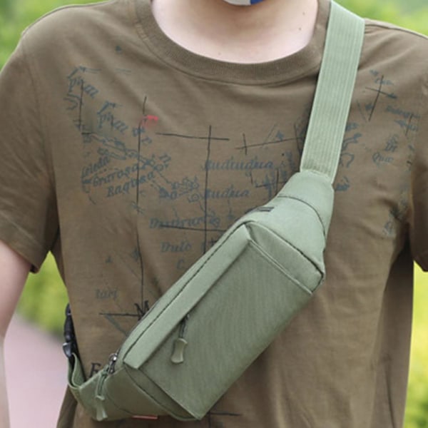 Midjeväsk Outdoor Camouflage Enkelsidig Diagonal Cross Bag Khaki onesize