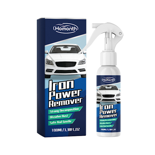 Rustfjernelsesspray til skånsom rustfjernelse og rengøring, daglig vedligeholdelse og glanspleje.