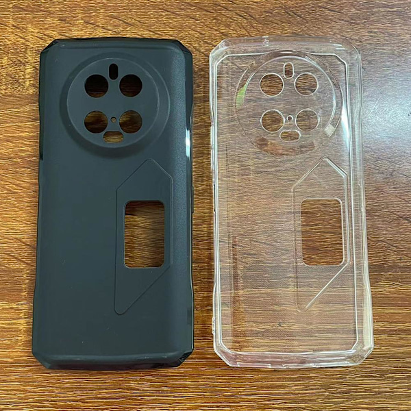 Mobiltelefonfodral Stöttåligt För Doogee V40 Pro Hot J1 L7P3 H4O3 R6R4 Transparent 1 pcs