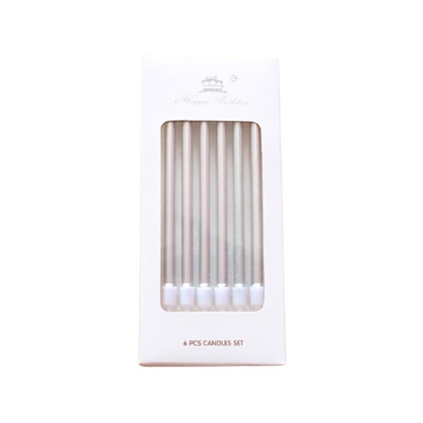 Blandade 6x Tårta Ljus Set för Födelsedag Semester Tårtor 1/3/5/1 Champagne gold 6pcs 3pcs
