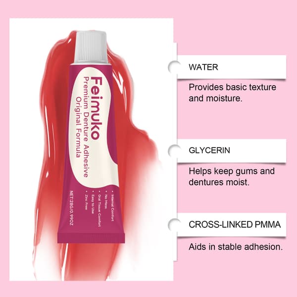 Tannfiksasjonslim for komfortabel passform - 28g