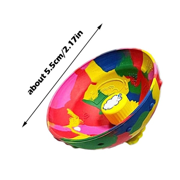 2 st Nya Fidget Leksaker Hip Hop Gummi Flipoppa Studsande Skål Studs Spinner Skål Snurra Topp