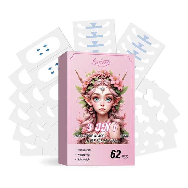 Soug Lifting Face Patch+ Butterfly Ear Patch+ Nose Patch Sminkverktyg Ansikte Hela Cosplay W4z8