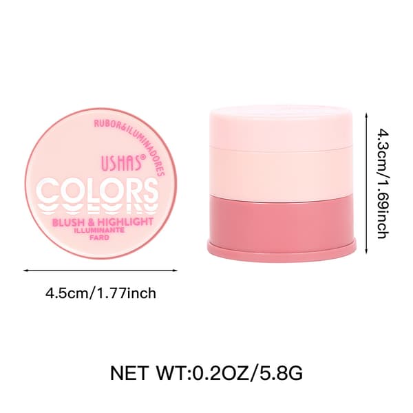 Vandtæt og langtidsholdbar blush UF083 highlighter + blush