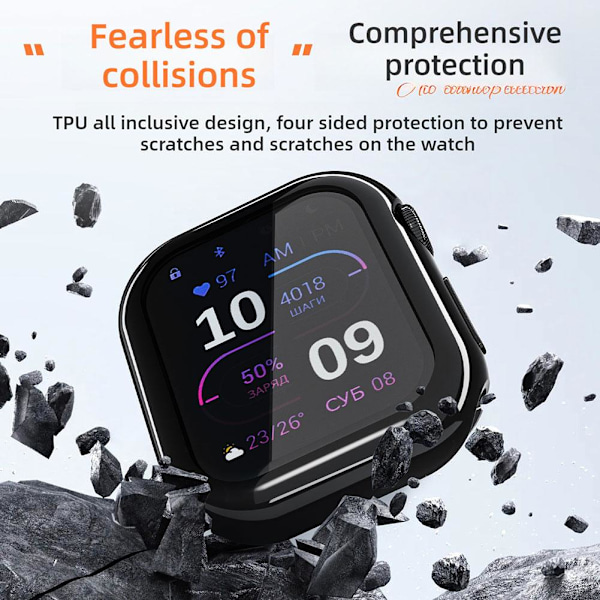 TPU-fodral för Apple Watch Series 10 42/46 mm Smartband Full Cover blue 42mm