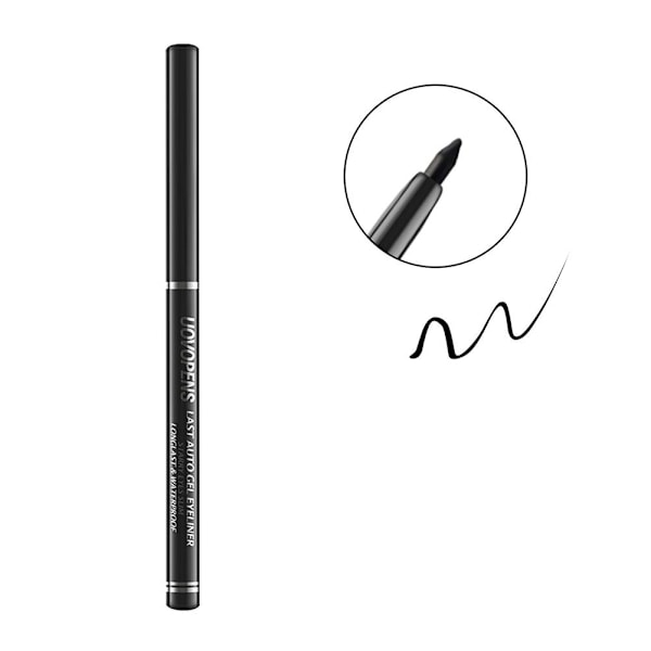 Svart mycket fin eyeliner gelpenna ögonmakeupverktyg 03 # light brown  0.2g