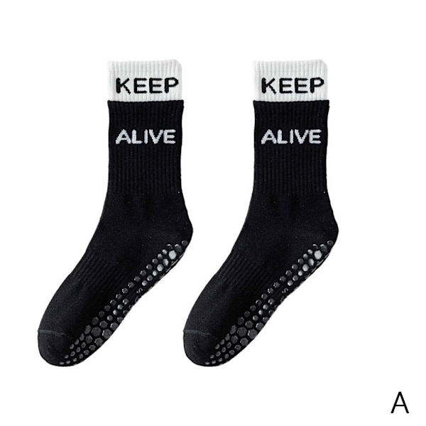 Yogasockar Anti-Slip Snabbtorkande Dämpande Pilates Balettsockar Grip✨y Good J5Z2 Grey 1 pair