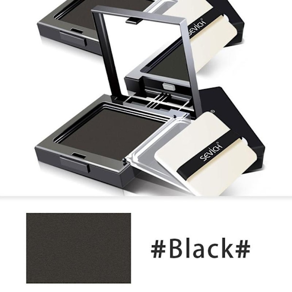SEVICH Hårfärgsskugga med Spegel Hårfärg Makeup Natu black One-size