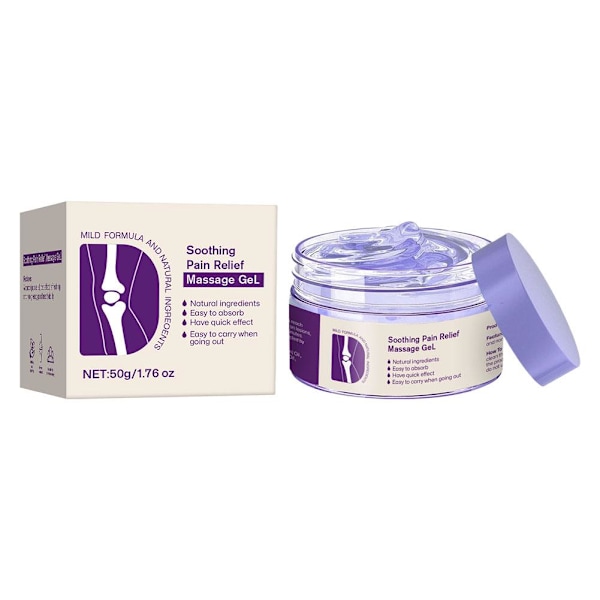 Kreain Gel mot ledvärk, snabbverkande gel, Kresin lugnande smärtmassage purpleA 50g 2pcs