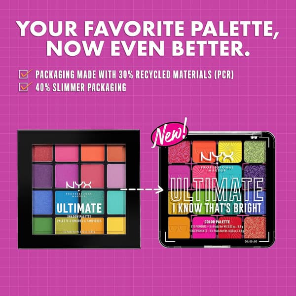 PROFESSIONAL MAKEUP, Ultimate Shadow Palette, Luomiväripaletti - I Know That's Bright