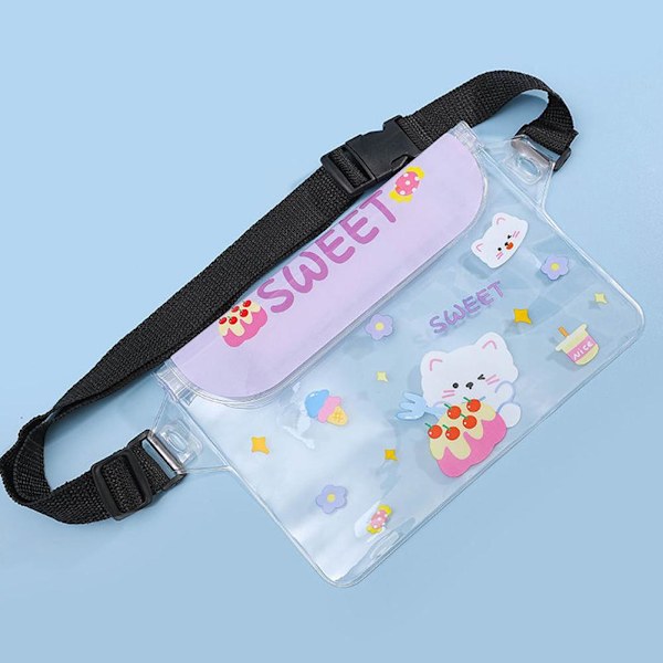Vattentät Mobilväska för Utomhusbruk Stor Kapacitet Pekskärmskompatibel Pink Rabbit One size
