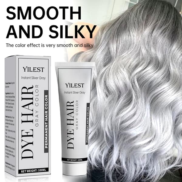 Grå Hårfarve Shampoo - Nem at bruge, silkeblød finish (200ml)