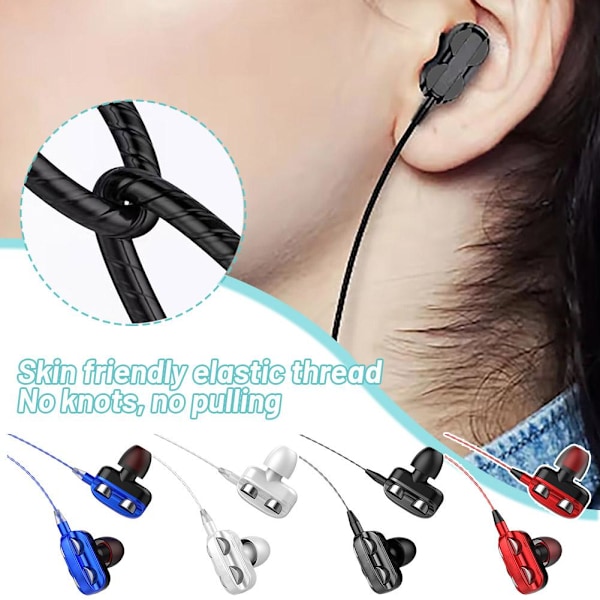 Trådbundna Hörlurar, In-Ear Hörlurar med Mikrofon, Trådbundna Hörlurar black 3.5mm