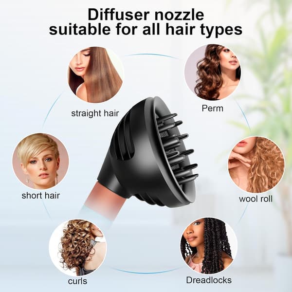 Diffusertilbehør for Dyson Airwrap HS05 HS01 HS08, bølger og krøller diffuser for Dyson Airwrap-feste, konvertibel for Dyson Airwrap Styler til h