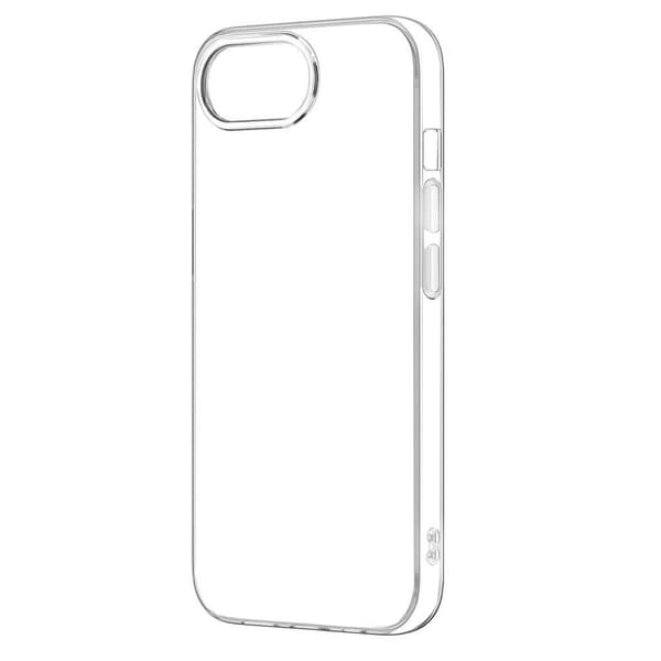 För iPhone 16e Stötsäkert TPU Transparent Mobilskal Snabbt