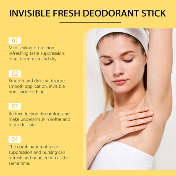 Daglig Deodorantstick til Underarme med Langvarig Duft og Opfriskende Effekt - 50g
