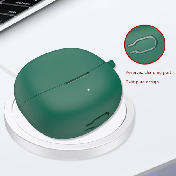Silikonfodral för Bluetooth-headset för QCY MeloBuds Pro USD B2A2 Red 1set