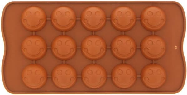 Förpackning X Smiley Face Söt Isbit Choklad Tvålform Silikon Festtillverkare