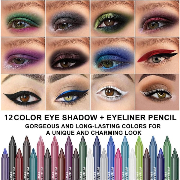 Färgglad flytande eyelinerpenna ögonpenna gelpenna långvarig W Dark Green one size